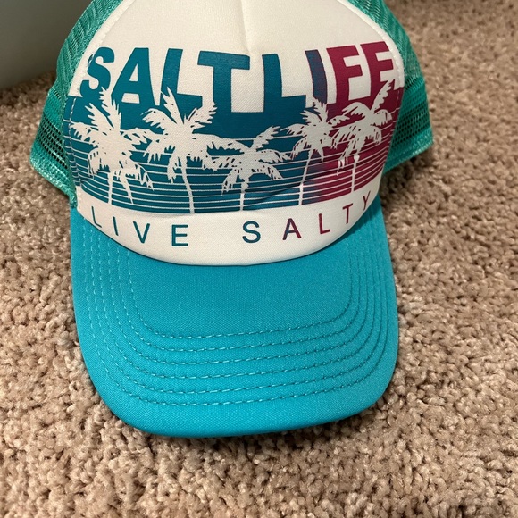 Salt life teal blue hat - Picture 1 of 2